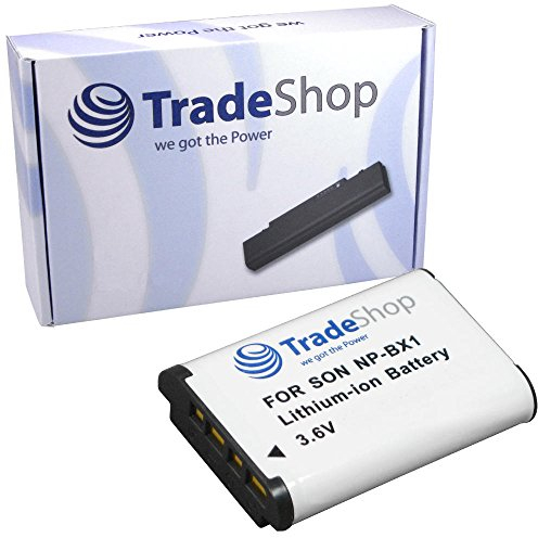 Trade-Shop – Batería de ion de litio equivalente a tipo de batería NP-BX1 NPBX1 para Sony Cybershot DSC-RX1 DSC-HX300 DSC-WX300 Videocámara HDR-AS15