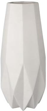 Goebel Kaiser Porzellanvase Polygono Star H. 33,5cm D. 14cm weiß biskuit matt