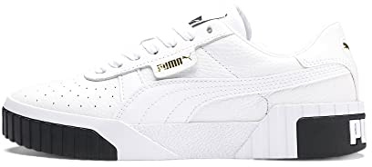 PUMA Women Cali Wn's Sneakers, Puma White-Puma Black, 39 EU