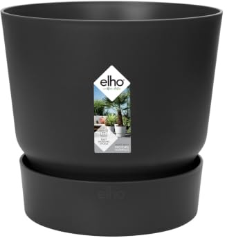 Elho Greenville Round 25cm Maceta - Living Black