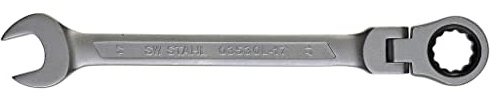 SW-Stahl 03530L-17 - Llave combinada (17 mm, con articulación)