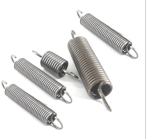 NO LOGO NJ-Spring, 5pcs Zugfeder mit Haken 1 mm Dicke Kleine Zugfedern 20/25/30/35/40/50 / 60mm Stahl Lange Zugfeder (Größe : 1x8x25mm)