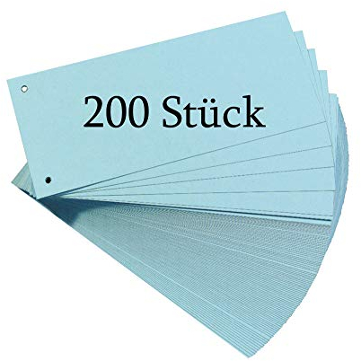 Herlitz Trennstreifen, 100-er Packung, Blau (2er Pack)