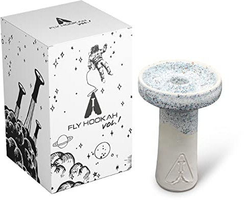 Fly Hookah Cazoleta Cachimba Vol.I - Tarro de Alta Calidad para Shisha Hookah Premium - Barro Blanco - Alto Rendimiento y Adaptado a Todos los Gestor de Calor Shisha
