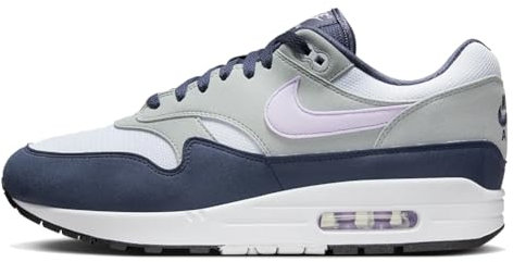 Nike Sneakers Air Max 1 Uomo, Calcio Grigio Lilla Bloom, 43 EU