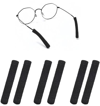 3 Paia Copri Aste in Maglia per Occhiali, Cuscinetti Auricolari in Maglieria per Occhiali, Gancio Orecchio Morbido per Occhiali, Cuscinetti Antiscivolo per Le Orecchie Degli Occhiali da Lettura/Sole
