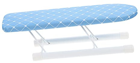 IWOWHERO Asse da Stiro Pieghevole Mini in Ferro Rivestimento, Supporto per Stiramaniche Compatto, Facile da Usare la Casa e Piccoli Spazi