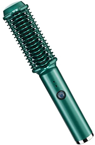 FOMIYES Haarglätter Tragbarer Lockenwickler Haarglättungswerkzeug Lockenwickler Haarstylinggerät Heizkammzähne Glatt Verbrühungshemmend