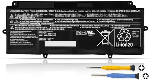 K KYUER 50Wh FPB0340S FPCBP536 Batteria per Fujitsu Notebook LifeBook U937 U938 U939 U939X U9310 U9310X U9311 U9311X Convertible Series 4INP5/60/80 FUJ:CP775608-XX FUJ:CP749820-XX FUJ:CP730401-XX