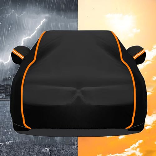 Autoplane Autoabdeckung für C orvette C8 Wasserdicht Autogarage Outdoor Faltbar Auto Abdeckplane Con Seitlicher Reißverschluss,Allwetter Staubdicht UV Schutz,Verhindert Lackalterun