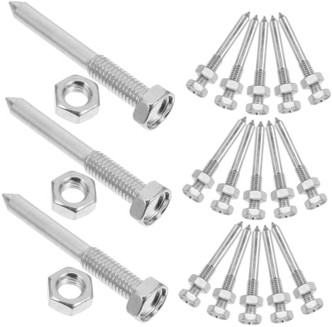 TOYANDONA 20 Piezas Púas De Hierba para Zapatos De Césped Clavos Metálicos De Jardín para Aireación De Césped Herramientas De Jardín para Suelos Duros