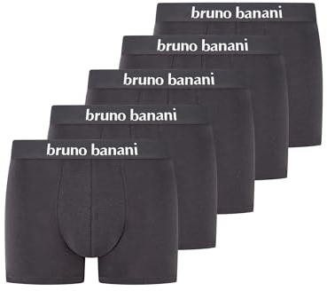 bruno banani Boxershorts Herren Contest aus Baumwolle - 5er Pack | Supersofte Baumwolle, 3 cm Komfortbund ohne Einschneiden & Eingriff, atmungsaktiv & elastisch, Memory-Effekt im 5er Set
