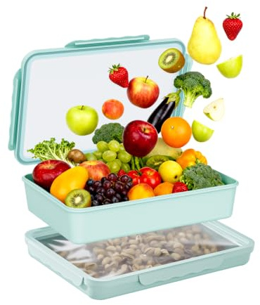 Plastic Freezer Trays, Food Storage Organizer Container Bins for Pantry | 2 Pack Kitchen Organisers for Fridge, Cabinet Organization Boxes and Storage, Holder Packets, Snacks, Pouches, Spice Packets