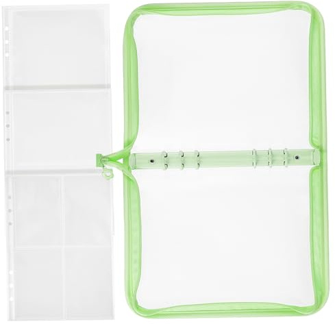 SMASOLO Album Fotografico con Copertina Verde Glitter PVC Raccoglitore per Photocard KPOP Album Adesivi con Pagine Multi Scomparto per Foto Carte e Notebook capacità e Resistente