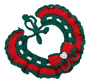 ZYKEJJDDAK Bufanda de invierno para mascotas, accesorio reversible para perros, gatos, diseño fácil de animal, bufanda para fiestas