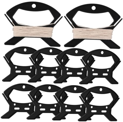 LIGIGWASH 10pcs Small Cord Winder for Cable Management Plastic Line Organizer Reels for Charging Cables String Lights Fishing Line Storage Portable and Sturdy Wraps for Home and Office Use