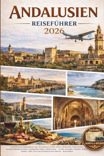 ANDALUSIEN REISEFÜHRER 2026: Entdecken Sie Südspaniens Top-Attraktionen, reiche Kultur, historische Wahrzeichen, atemberaubende Strände, einzigartige ... Cádiz, Jerez de la Frontera und Almería