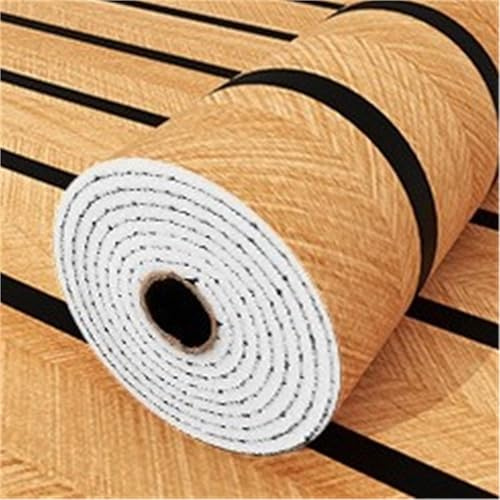 GSCLZ Papier peint autocollant imitation bois, panneaux muraux en mousse isolante phonique, vinyle détachable et imperméable for la maison(Color1)