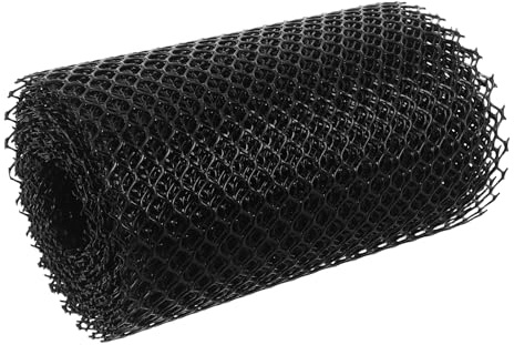 TOPBATHY Malla Protectora para Esquís 16 Cm X 6 M X 8 Mm, Red Antiadherente Negra para Snowboard, Accesorio de Protección de Piel de Tabla, Guardanieves Recortable para Deportes de