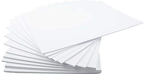 House of Card & papier A5 250 g/m² carte – Blanc (lot de 100 feuilles)