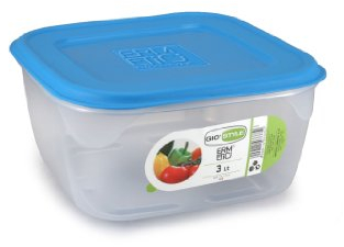 GIO'STYLE Contenitore Ermetico per Alimenti - 3L - Made in Italy - Quadrato - Adatto a Frigorifero, Freezer, Microonde - Linea Ermetici