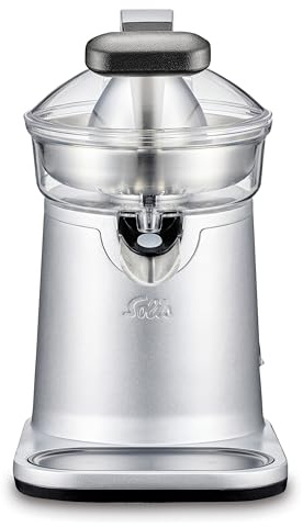 Solis Citrus Press Station 8454 - Exprimidor eléctrico de acero inoxidable - Exprimidor automático - Apto para lavavajillas - Exprimidor de limón