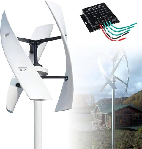 220V,Vertical Wind Power Turbine Generator 10000W,3 Blades Portable Helix Maglev Wind Power Turbine Generator Kit,with Charge Controller