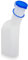 Urinal pour homme 1000ml, ARNOMED Urinal laiteux avec bouchon bleu, Urinal PP pour homme carré, Urinal anti-fuite pour homme, Urinal d'urgence pour les déplacements
