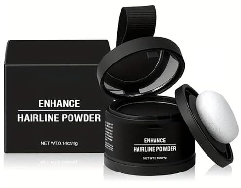 Namika Poudre Cheveux,14 Couleurs Poudre de Racine de Cheveux - Pour Homme et Femme,Couverture de Racine, pour Combler les Cheveux Clairsemés (#03 Noir)