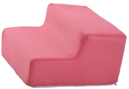 MotiveTech Scale per Cani 2 Gradini con Rivestimento Rimovibile E Lavabile in Maglia E Spugna per Letti Alti E Divani Adatte a Cuccioli E Cani Anziani, Rosa