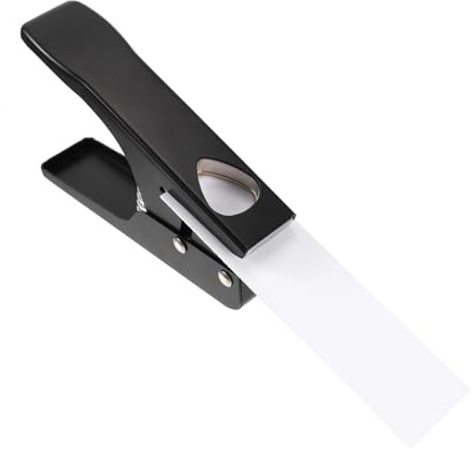 HAMPPLIES Selbstgemacht Gitarre Locher aus Eisen mit Standardloch Design und Silikonpad für Komfortables Handgefühl Eleganter Gitarrenschlag Stanzer für Akustik und Westerngitarre Zubehör