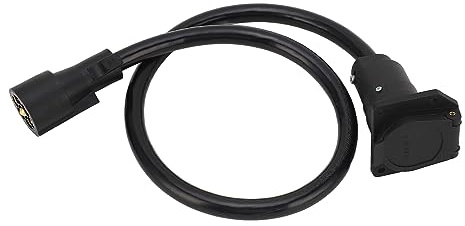 Rcniso Släpförlängningssladd Hållbar Väderbeständig Kontaktkontakt för RV 3ft Svart PVC-koppar