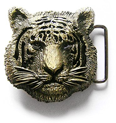 eeddoo® Gürtelschnalle - Tiger (Buckle für Wechselgürtel für Damen und Herren | Belt Frauen Männer Oldschool Rockabilly Metall Gothic Wave Rock Biker Western Trucker Casino Skull)