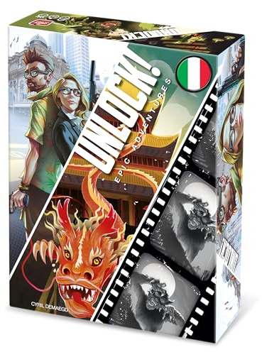 Asmodee - Unlock! Epic Adventures - Escape Room in einem Brettspiel, 1-6 Spieler, 10+ Jahre, italienische Ausgabe