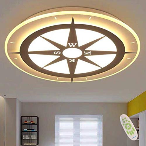 LED Kinderzimmer Deckenleuchte Cartoon Deckenlampe Baby Lampe Schlafzimmer Lampe Modern Kreative Kompass Leuchte Kindergarten Kronleuchter Mädchen Prinzessin Raum Beleuchtung Hängeleuchte,62cm