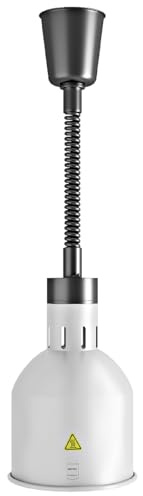 METRO Professional Wärmelampe GWL1000S, Aluminium, 250 W, einstellbare länge (68-200 cm), mit EIN/Aus-Schalter, Silber