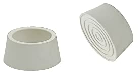 Tappo per stecca per scale da piscina. Colore: bianco. Confezione da 2 unità