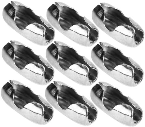 EXCEART 100piezas Cierres De Cadena De Bolas Accesorios Para Manualidades y Joyería Cierres De Cadena De Bolas Cuentas