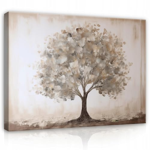 WallArena Leinwand Bilder 100x70 cm | Baum Natur, Leinwandbilder, Bild auf leinwand, Format: 100x70 cm (BxH) - einteilig auf Canvas Leinwand. Das Leinwand