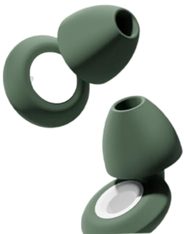 Quiet Tappi per le orecchie per la riduzione del rumore, protezioni acustiche super morbide e riutilizzabili, tappi per le orecchie per il sonno, concerti e sensi (verde notte)