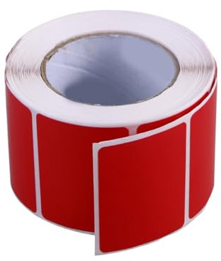 DIYEAH 3rolle -versandetiketten Farbige Blanko Thermotransfer-etiketten Druckerpapier Klebeaufkleber Rot Gelb Grün Pro Rolle Wasserfest Ölbeständig