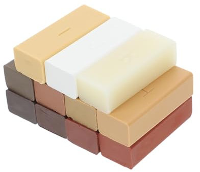 OSALADI 11pcs Hardwood Floor Repair Wax Laminate Vinyl Wood Furniture Floor Repair Wax 11 Colors Linoleum Floor Wax Scratch Repair Remover for Cracks Holes Table Cabinet