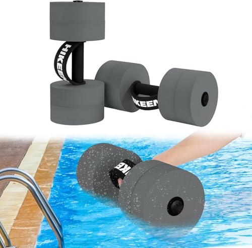 BOOSTEADY Adjustable Aquatic Dumbbells – Water Aerobics Set with 8 High-Density EVA Foam, Pool Exercise Barbells for Resistance Training & Weight Loss