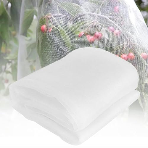 Rete da giardino anti UV, 5 x 15 m, protezione a maglia fine per serre, alberi da frutto, alberi e colture, anti grandine, barriera resistente per insetti per orto