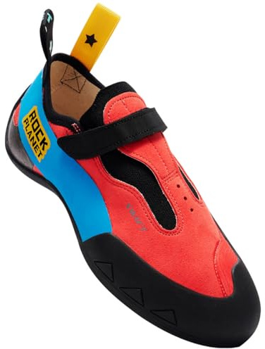 Men Women Sport Climbing Shoes Lightweight Bouldering Shoes with Sticky Rubber Sole for Indoor Outdoor Climbing Gym Breathable Slip-Resistant‌ Red-Black