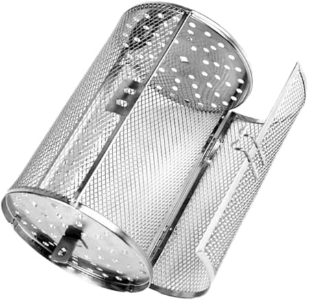 BESTonZON Cage à Rôtir INOX Rotative pour Barbecue à Cuisson Électrique pour Viande et Légumes Facile à Assembler Résistance pour Rôtir Noix et Fruits