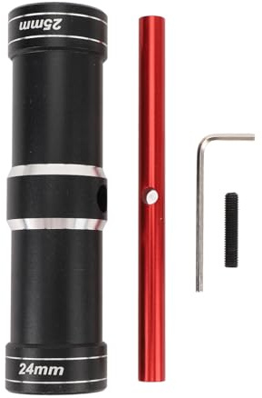 Tbest RC Car Wheel Hex Wrench, Aluminum Alloy 4.0mm 5.5mm 24mm 25mm Hex Sleeve Wrench Cross Wrenches for Arrma 1/5 RC Car (Red)