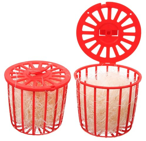 Gatuida Nidos para Pájaros para Jaulas Cuerda De Yute, Cuenco De Anidación De Loros, Tamaño Mediano, Apto para Jaulas Pequeñas y Medianas, Juguete Estimulante para Aves De Compañía