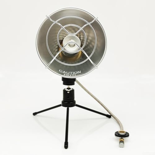 ZiStarlilife Portable Gas Heater For Outdoor Camping, Fishing And Hiking, Stainless Steel Body With Easy Push Ignition And Adjustable Temperature Settings
