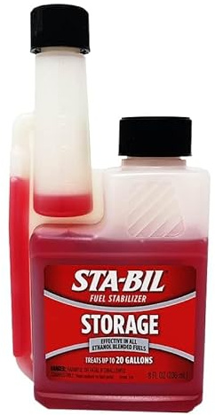 Fuel Preservative Stabiliser – 236ml – Keeps Gasoline Fresh Up to 12 Months – Prevents Engine Gumming, Corrosion & Varnish – For Lawn Mowers, Boats, Generators & Classic Cars
